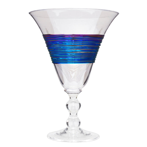 Rainbow Spun Water Glass Clear