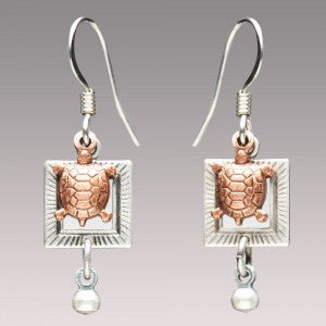 Turtle Dangle Earring