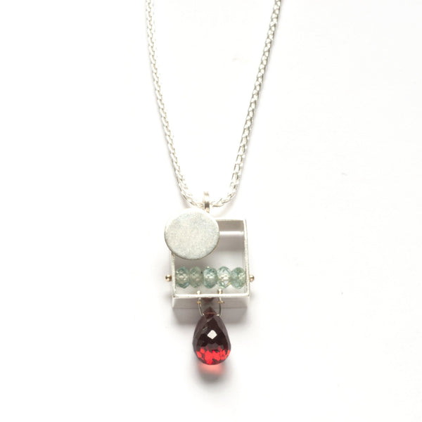 Sunset Necklace with Teardrop Stone
