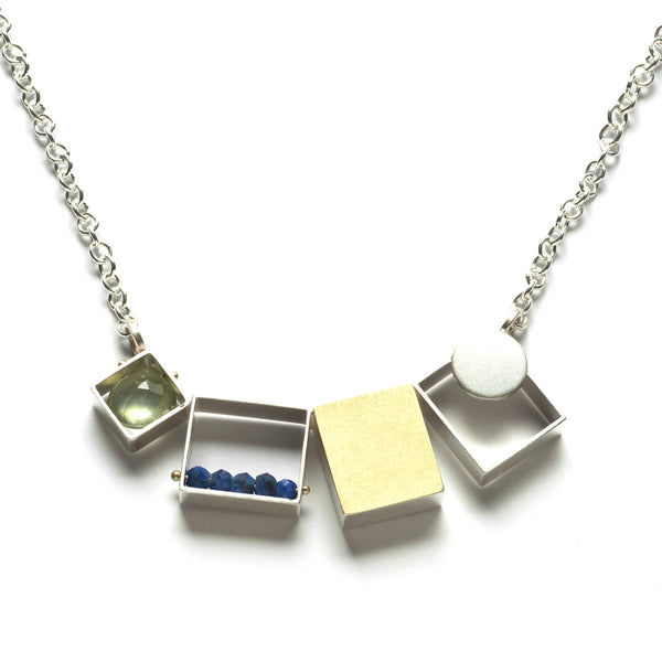 Three Rectangles One Gold Square - Ashka Dymel