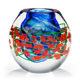 Red Roses Cased Vase