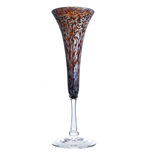 Silver Aurora Champagne Flute Glass