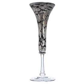 Silver Spider Champagne Flute Glass