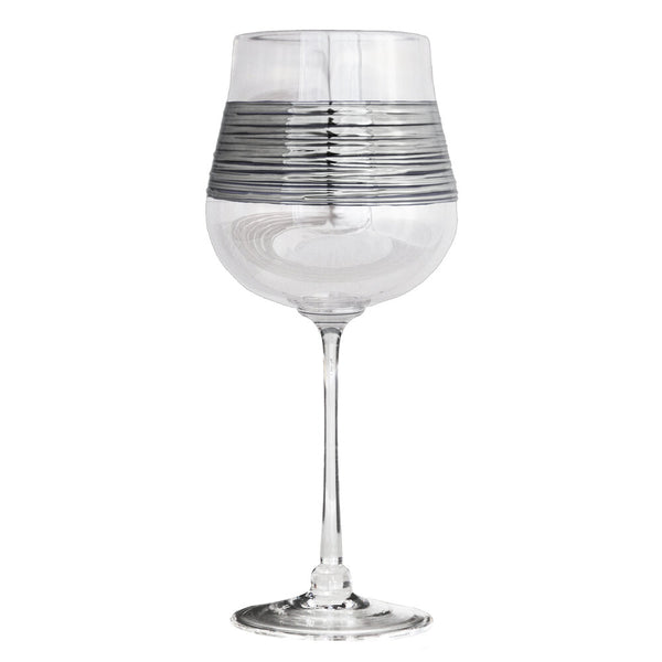 Silver Spun Wine Glasses