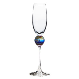 Spider Planet Champagne Flute Glass