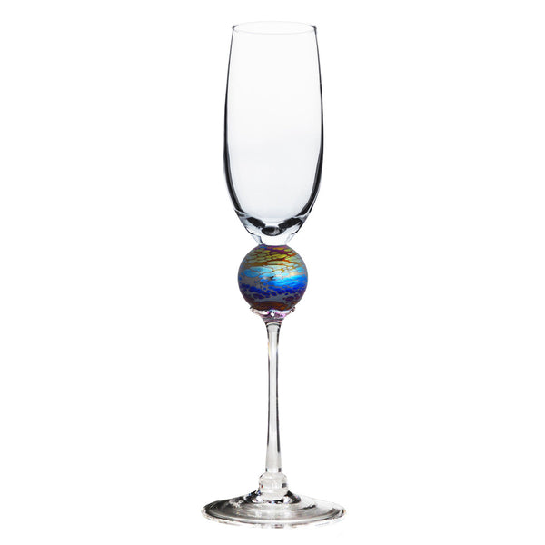 Spider Planet Champagne Flute Glass