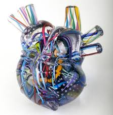 Anatomical Glass Human Heart