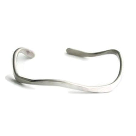 Sterling Silver Hammered Wave Cuff - Jill O'Reilly