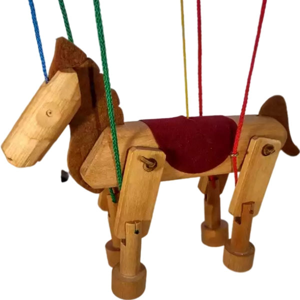 Wild Horse Marionette Wooden Puppet