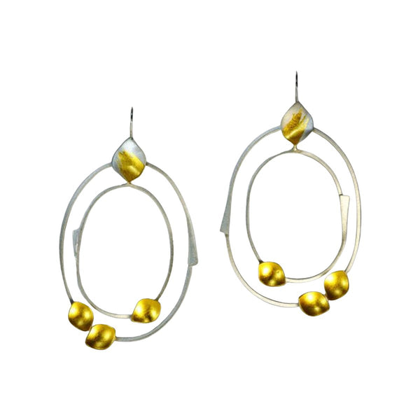 Double Hoop Oval Earrings