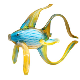 Large Angel Fish Glass Sculpture