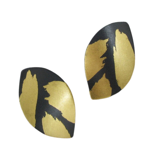 Single Leaf stud earrings