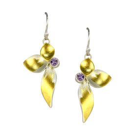 Angel with Amethyst  Earrings