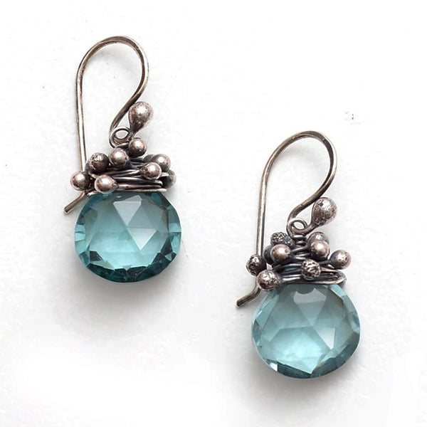 Swarm Earrings Aqua Quartz