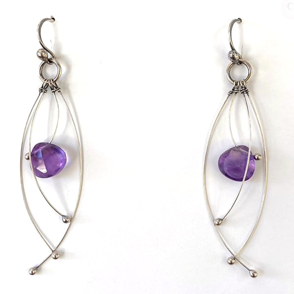 Zuzko Tickle Earrings Amethyst