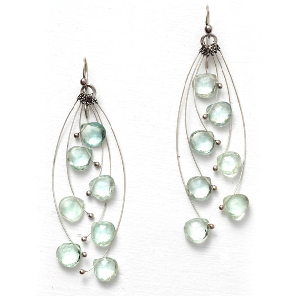 Zuzko Tickle Multi Earrings Green Amethyst