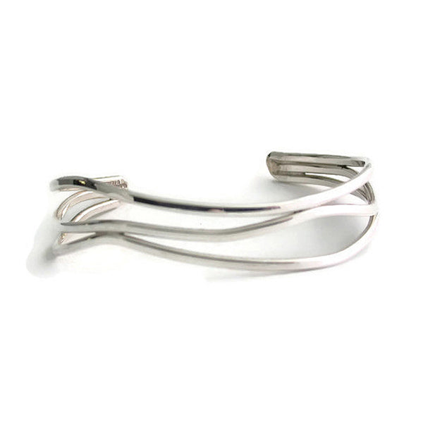 Triple Cuff with Uneven Lines - Jill O'Reilly