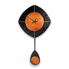 L-Drop Pendulum Clock Black Copper