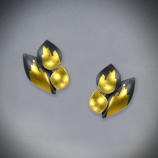 Small Grouping Leaf Earrings