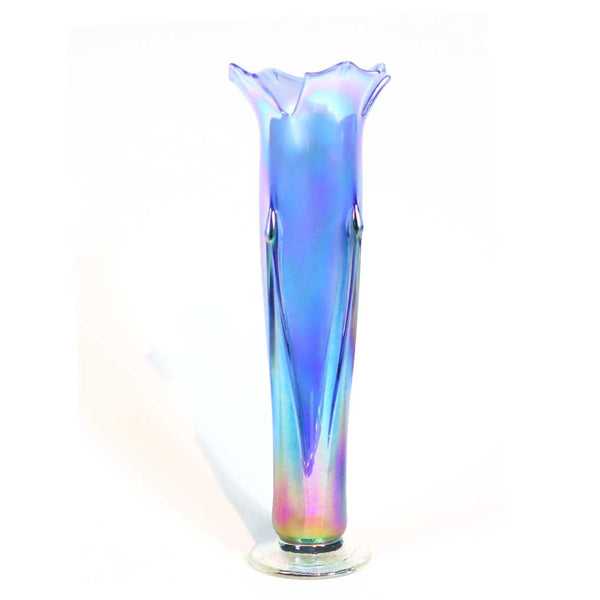 Iridized Flower Vase - Light Purple