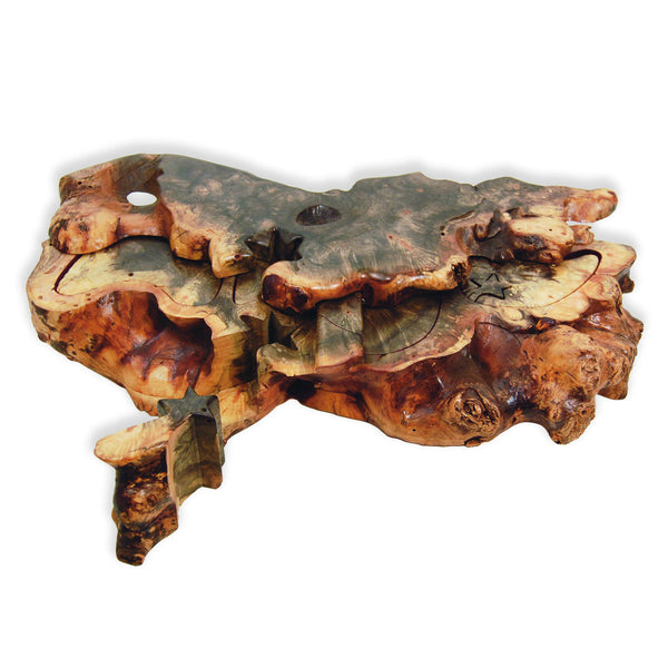 Buckeye Natural Edge Shooting Star Key Puzzle Box