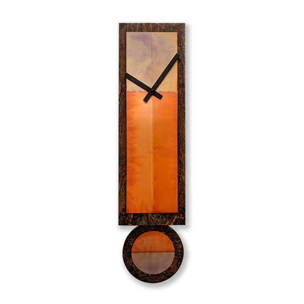 Rusted Ginger Pendulum Clock
