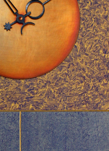 Jane 30 Pendulum Clock - Blue & Gold