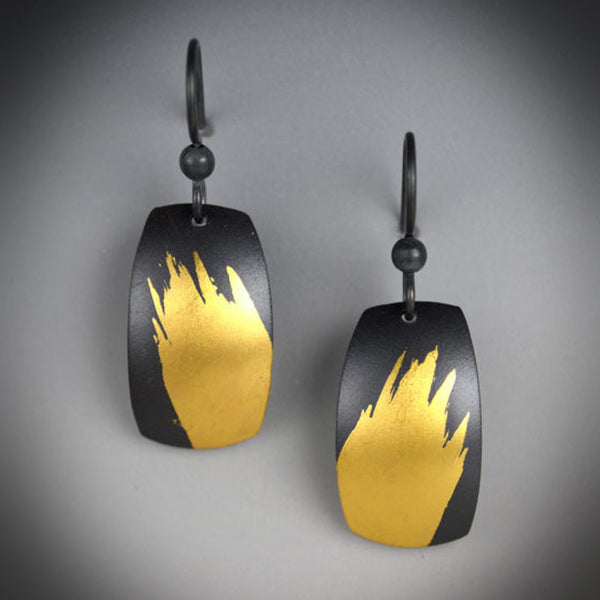 Splash Rectangle Earrings OX