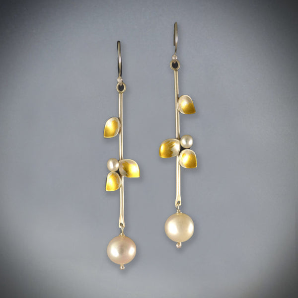 Gold & Purple Pearl Ear Drops