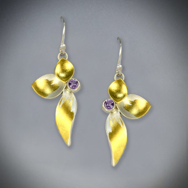 Angel with Amethyst  Earrings