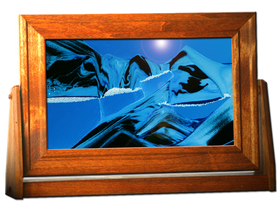 Ocean Blue Large Alder Wood Exotic Sands