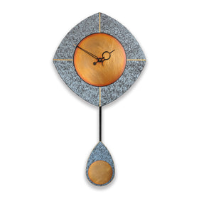 L-Drop Pendulum Clock Blue Copper