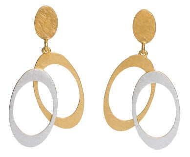 Overlapping Ovals Earrings