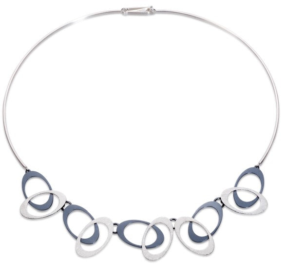 Overlapping Ovals Necklace
