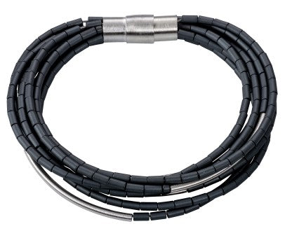 Round Tubes Bracelet in Sterling Silver