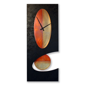 Black 30 Oval Pendulum Clock
