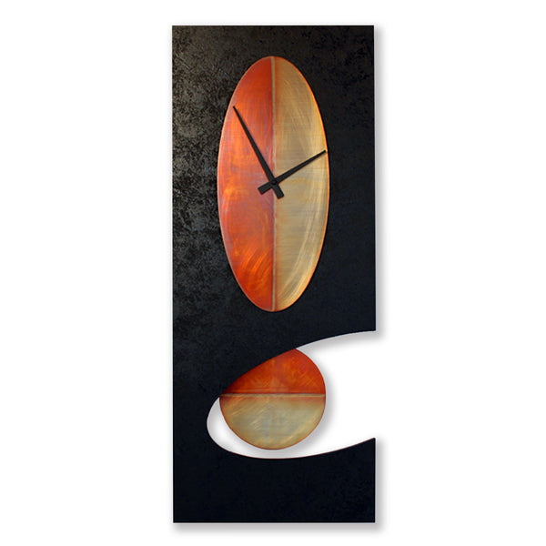 Black 30 Oval Pendulum Clock
