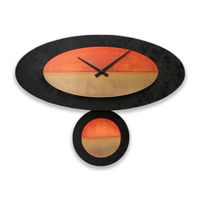 Stand-Alone Oval - Black & Copper