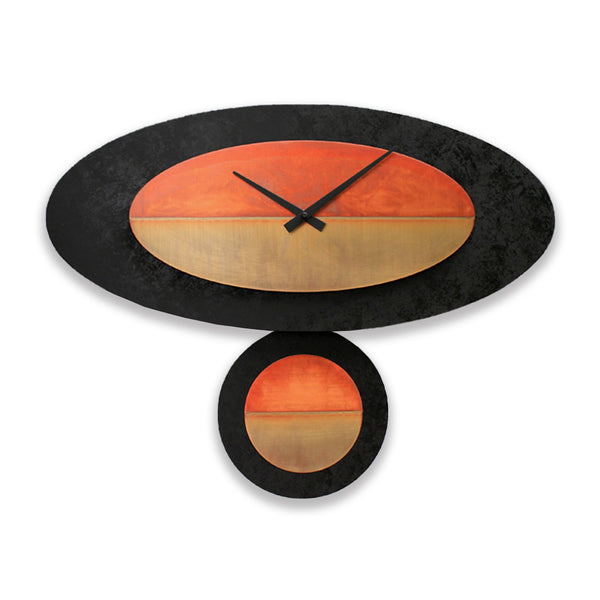 Stand-Alone Oval - Black & Copper