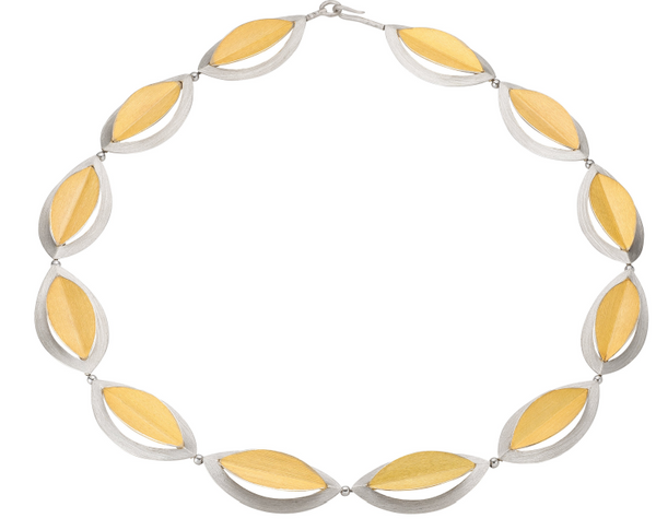 Geometric Leaves Chain Necklace