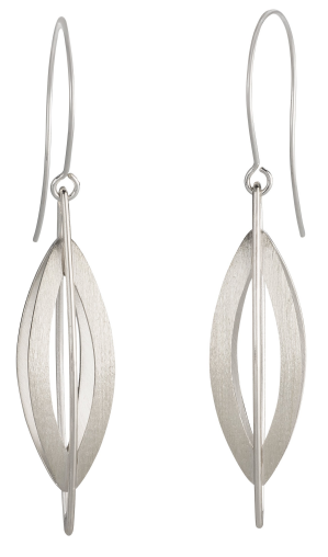 Cocoon Pendant Earrings in Sterling