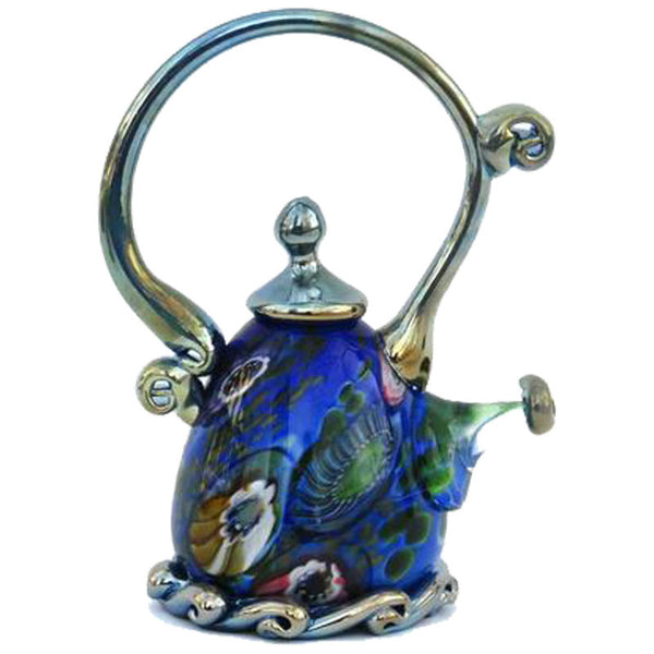Teapot Sculpture - Dark Blue