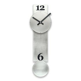 Narrow Steel Pendulum Clock