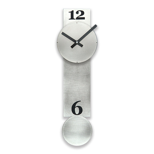 Narrow Steel Pendulum Clock