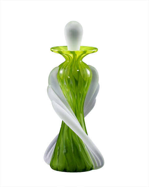Tapered Twist Perfume Bottle - Green