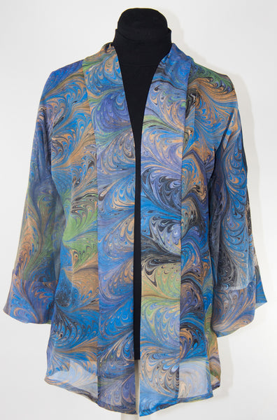 Marbled Silk Kimono