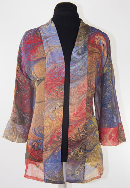 Marbled Silk Kimono