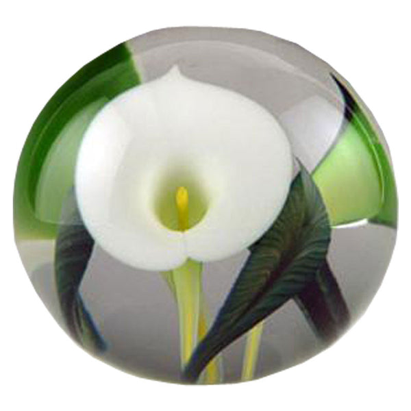White Calla Lily Paperweight