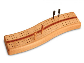 Cherry S Curve Cribbage Board - Boxology